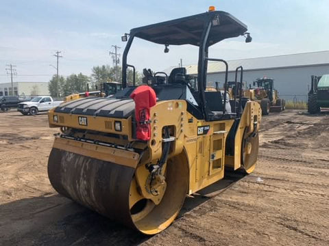 2014 Caterpillar CB54B Vibratory Double Drum Asphalt Compactor.
