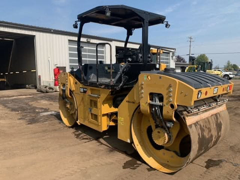2014 Caterpillar CB54B Vibratory Double Drum Asphalt Compactor.