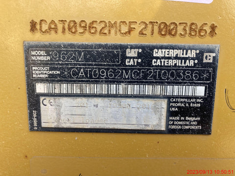 2016 Caterpillar 962M Wheel Loader