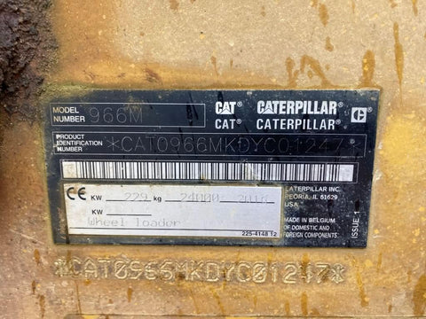 2016 Caterpillar 966M Wheel Loader
