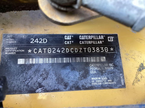 2017 Caterpillar 242D Skid Steer Loader