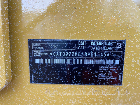 2017 Caterpillar 972M Wheel Loader.