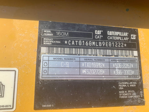 2018 Caterpillar 160M Motor Grader