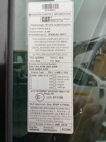 2018 Caterpillar 320 Excavator