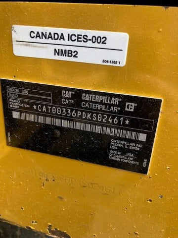 2020 Caterpillar 336-07 Excavator.