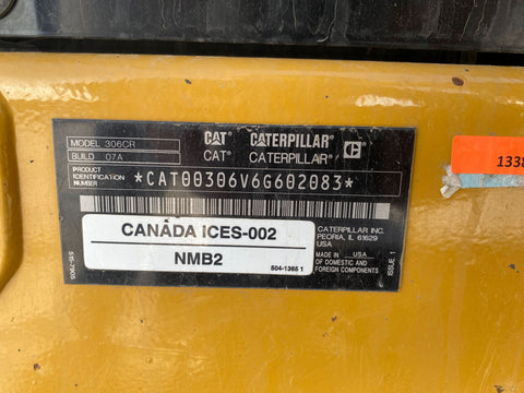 2021 Caterpillar 306 Excavator