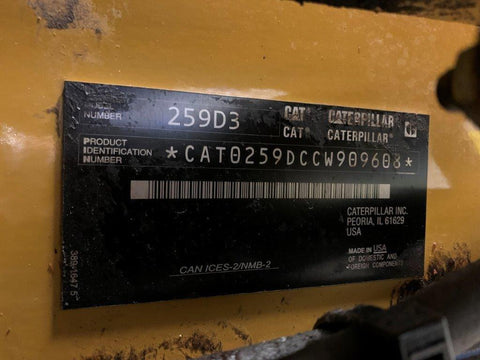 2021 Caterpillar 259D3 Compact Track Loader