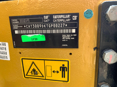 2021 Caterpillar 300.9D Excavator.