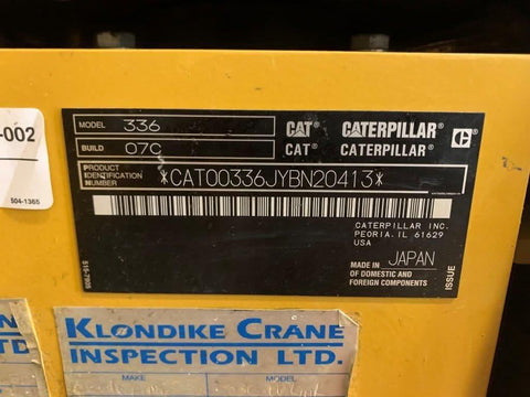 2021 Caterpillar 336 Excavator