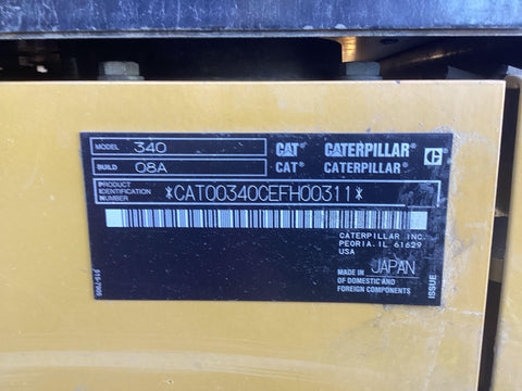 2022 Caterpillar 340 Excavator