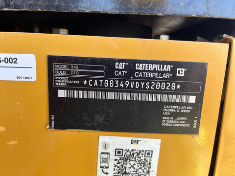 2022 Caterpillar 349 Excavator