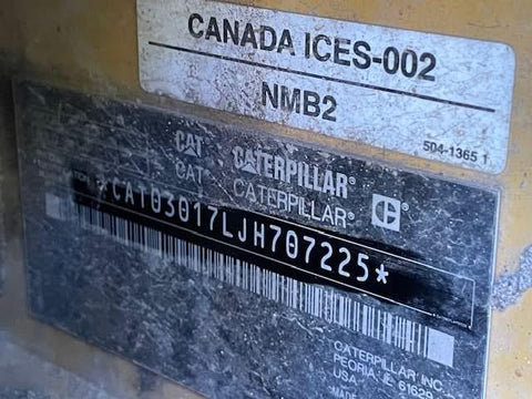 2022 Caterpillar 301.7-05 Excavator.