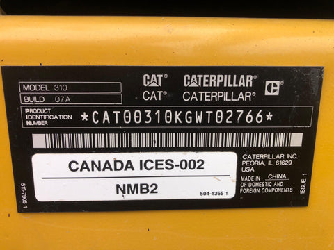 2022 Caterpillar 310 Excavator