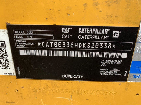 2022 Caterpillar 336 Excavator