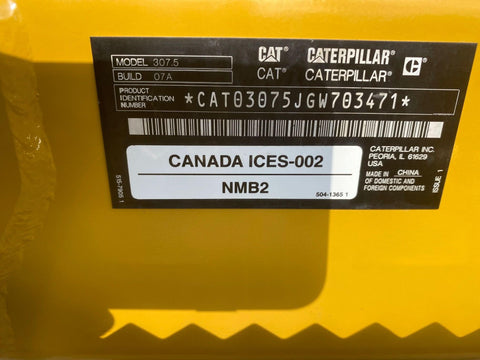 2023 Caterpillar 307.5 Excavator