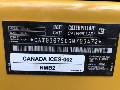 2023 Caterpillar 307.5 Excavator