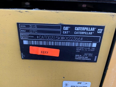 2023 Caterpillar 315 Excavator