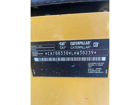 2023 Caterpillar 330 Excavator