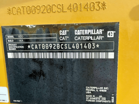 2023 Caterpillar 920-14 Wheel Loader