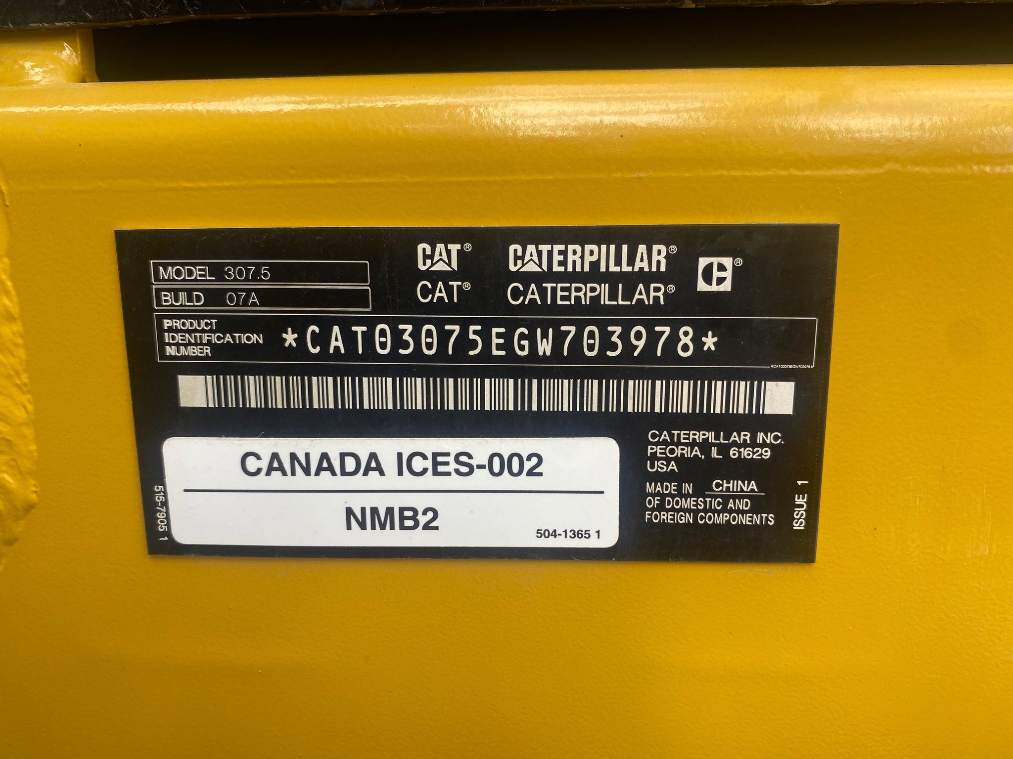 2024 Caterpillar 307.5-07 Excavator