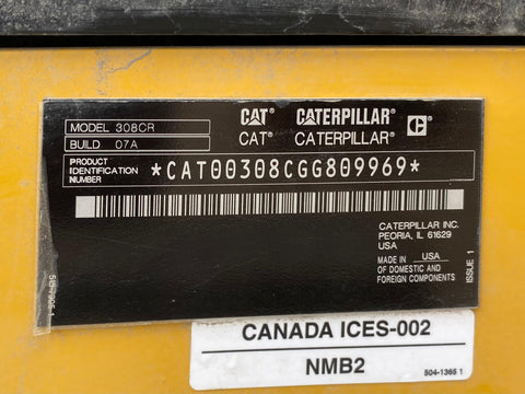 2024 Caterpillar 308-07 Excavator